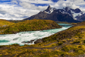 Waterfall in Patagonia - Destinations